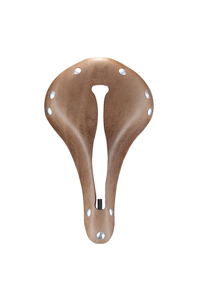 H2 Touring Saddle, Oxblood Leather, Silver Rivets