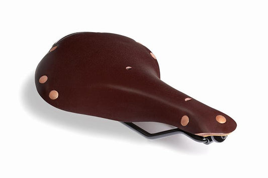 NSH1, Black Chromoly Steel Frame, Oxblood Leather, Copper Rivets