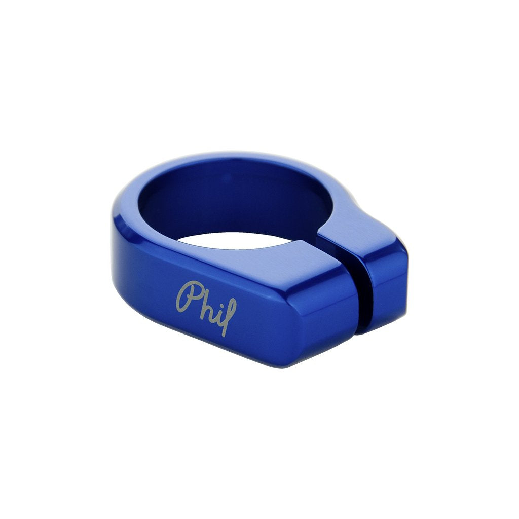 Seatpost collar, 28.6mm, Blue
