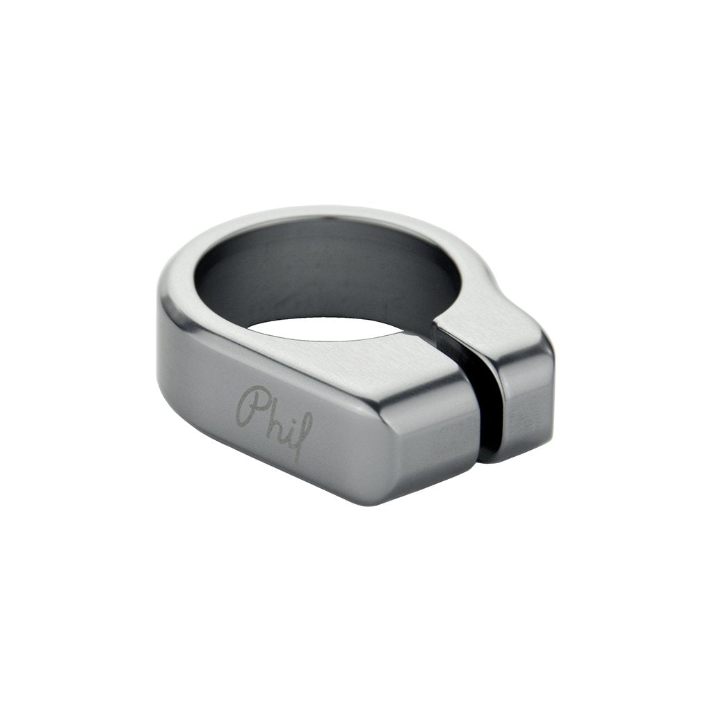 Seatpost collar, 28.6mm, Gun Metal