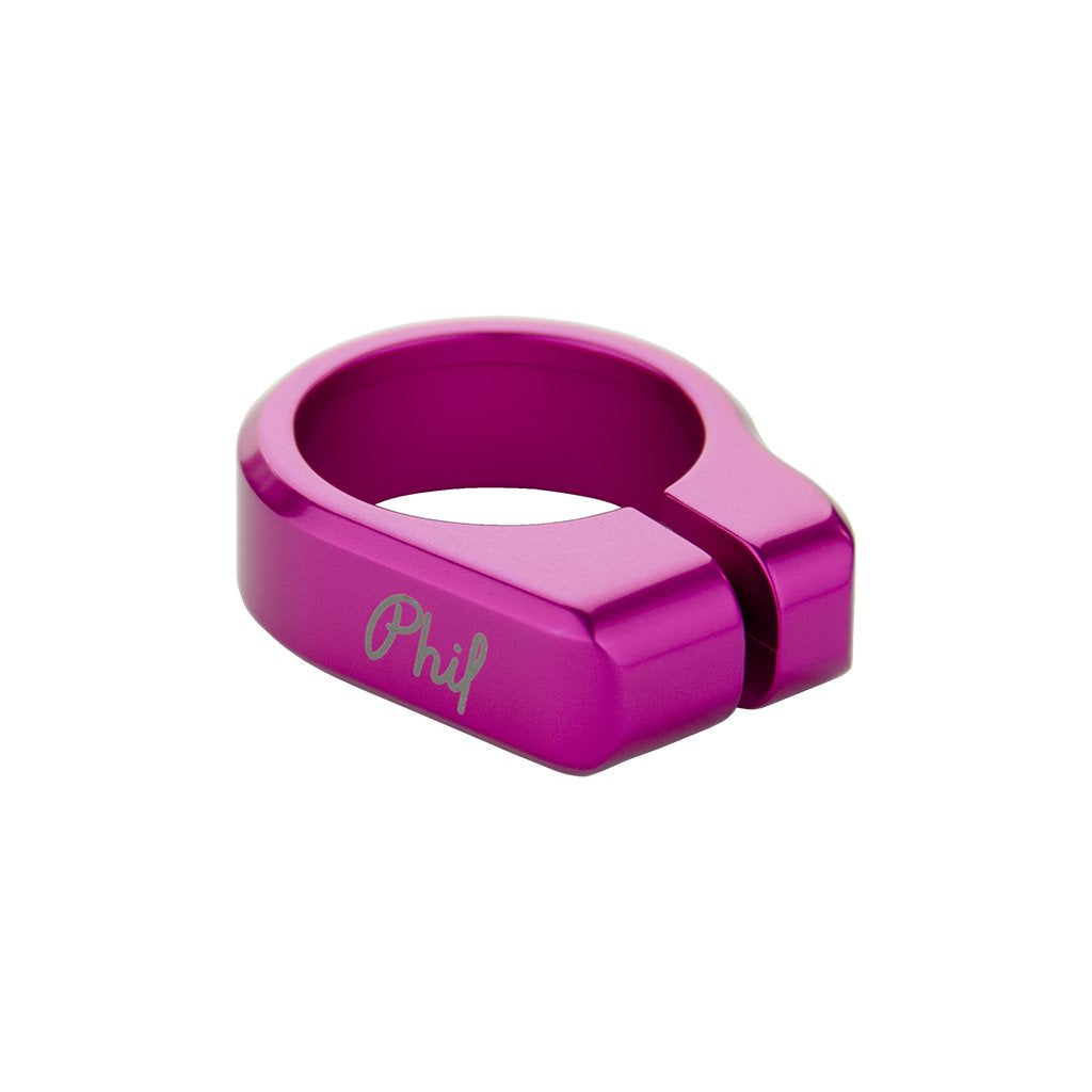 Seatpost collar, 31.8mm, Pink