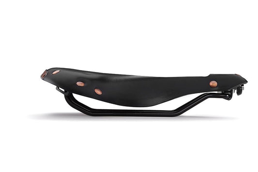 X1 Touring Saddle, Black Leather, Copper Rivets