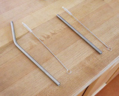 6 Inch Straight Titanium Straw